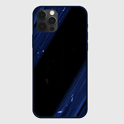 Чехол для iPhone 12 Pro Max Текстура красок, цвет: 3D-черный