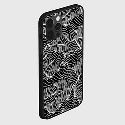 Чехол для iPhone 12 Pro Max Авангардный растровый паттерн, цвет: 3D-черный — фото 2