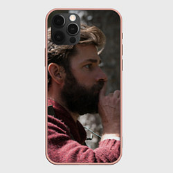 Чехол для iPhone 12 Pro Max Тихое место - Ли Эббот, цвет: 3D-светло-розовый