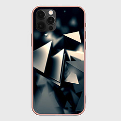 Чехол для iPhone 12 Pro Max Dark abstraction, цвет: 3D-светло-розовый