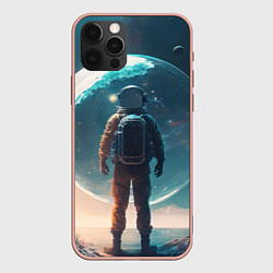 Чехол iPhone 12 Pro Max Космонавт без головы на другой планете