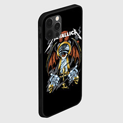 Чехол для iPhone 12 Pro Max Металлика - Metallica, цвет: 3D-черный — фото 2