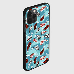 Чехол для iPhone 12 Pro Max Карпы кои - паттерн, цвет: 3D-черный — фото 2
