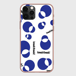 Чехол для iPhone 12 Pro Max Геометрия фигуры, цвет: 3D-светло-розовый