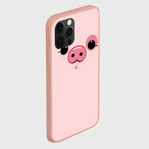 Чехол iPhone 12 Pro Max Пухля / 3D-Светло-розовый – фото 2