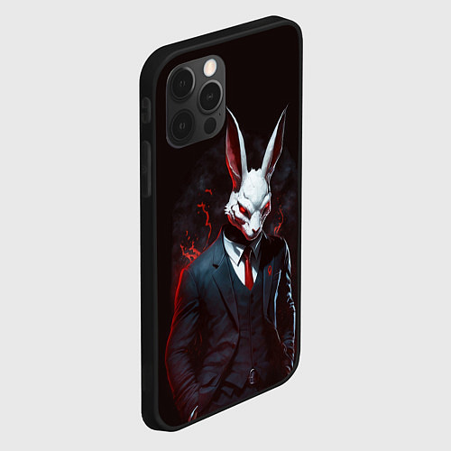 Чехол iPhone 12 Pro Max Devil rabbit / 3D-Черный – фото 2