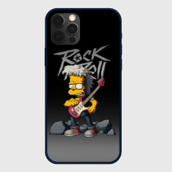 Чехол для iPhone 12 Pro Max Рок Симпсоны, цвет: 3D-черный
