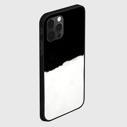 Чехол iPhone 12 Pro Max Оторванный лист бумаги / 3D-Черный – фото 2