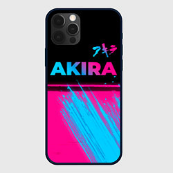 Чехол для iPhone 12 Pro Max Akira - neon gradient: символ сверху, цвет: 3D-черный