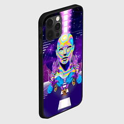 Чехол для iPhone 12 Pro Max Goddess with two Beerus - vaporwave, цвет: 3D-черный — фото 2