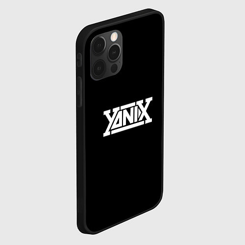 Чехол iPhone 12 Pro Max Yanix надпись / 3D-Черный – фото 2