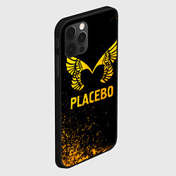 Чехол для iPhone 12 Pro Max Placebo - gold gradient, цвет: 3D-черный — фото 2