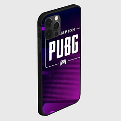 Чехол для iPhone 12 Pro Max PUBG gaming champion: рамка с лого и джойстиком на, цвет: 3D-черный — фото 2