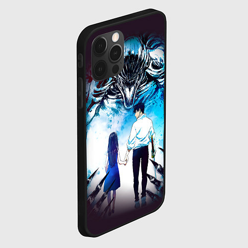 Чехол iPhone 12 Pro Max Магическая битва проклятие / 3D-Черный – фото 2