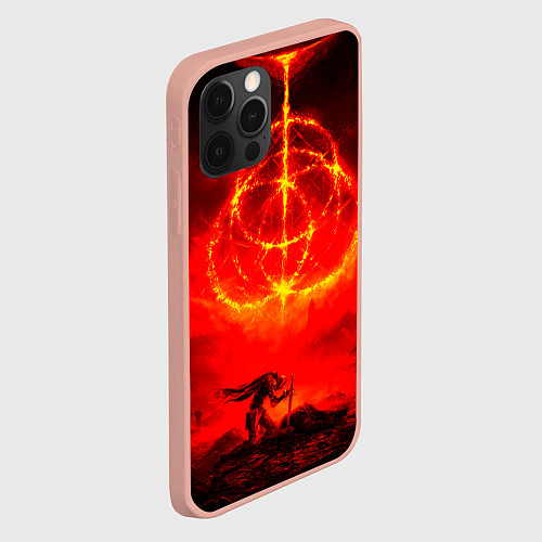 Чехол iPhone 12 Pro Max Elden Ring dark / 3D-Светло-розовый – фото 2