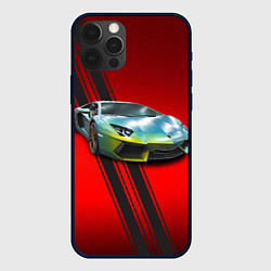 Чехол для iPhone 12 Pro Max Итальянский суперкар Lamborghini Reventon, цвет: 3D-черный