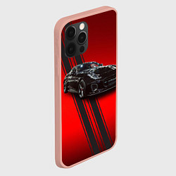 Чехол для iPhone 12 Pro Max Английский спортивный автомобиль Jaguar, цвет: 3D-светло-розовый — фото 2