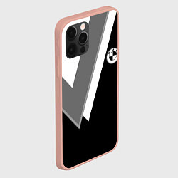 Чехол для iPhone 12 Pro Max Бмв - классический черный, цвет: 3D-светло-розовый — фото 2