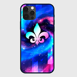 Чехол для iPhone 12 Pro Max Saints Row неоновый космос, цвет: 3D-черный