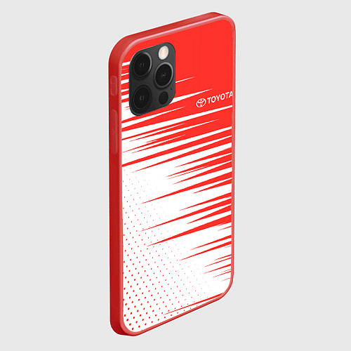 Чехол iPhone 12 Pro Max Toyota sign / 3D-Красный – фото 2