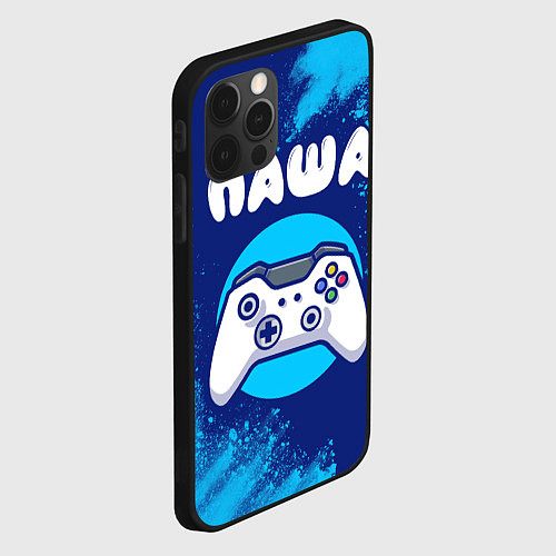 Чехол iPhone 12 Pro Max Паша геймер / 3D-Черный – фото 2