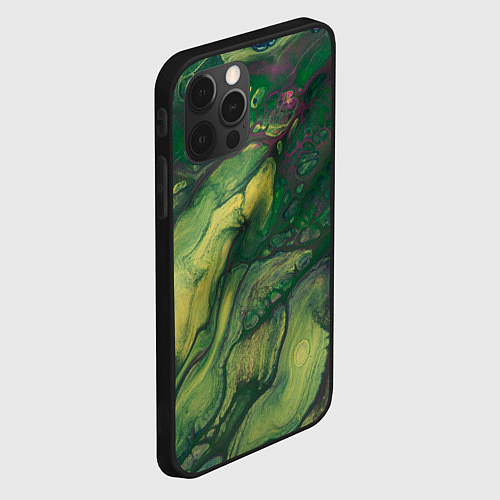 Чехол iPhone 12 Pro Max Кислотные корни / 3D-Черный – фото 2