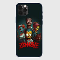 Чехол для iPhone 12 Pro Max Zombie simpsons, цвет: 3D-черный