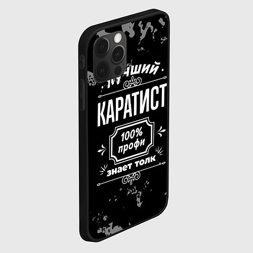 Чехол iPhone 12 Pro Max Лучший каратист: 100% профи / 3D-Черный – фото 2