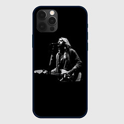 Чехол для iPhone 12 Pro Max Курт Кобейн с гитарой, цвет: 3D-черный