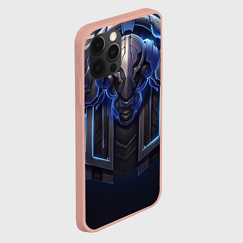 Чехол iPhone 12 Pro Max Силовая кибер броня / 3D-Светло-розовый – фото 2