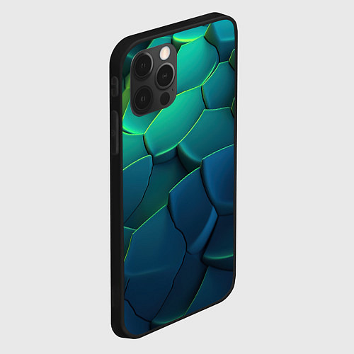 Чехол iPhone 12 Pro Max Разломленные птитки / 3D-Черный – фото 2