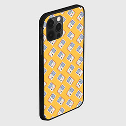 Чехол для iPhone 12 Pro Max Белая консоль Геймбой, цвет: 3D-черный — фото 2