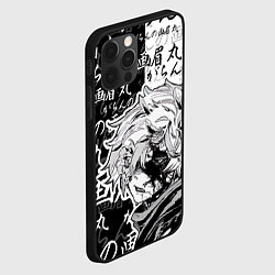 Чехол для iPhone 12 Pro Max Адский рай - иероглифы, цвет: 3D-черный — фото 2