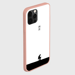 Чехол для iPhone 12 Pro Max AM I OK?, цвет: 3D-светло-розовый — фото 2