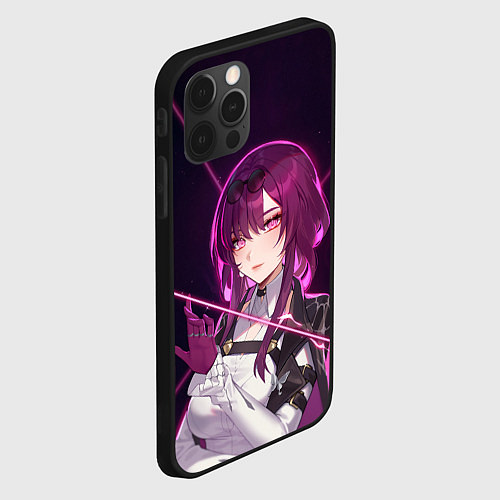 Чехол iPhone 12 Pro Max Кафка на фоне звёздного неба / 3D-Черный – фото 2