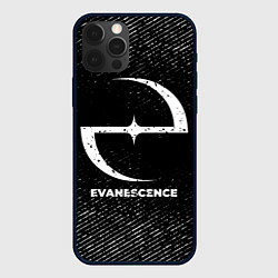 Чехол для iPhone 12 Pro Max Evanescence с потертостями на темном фоне, цвет: 3D-черный