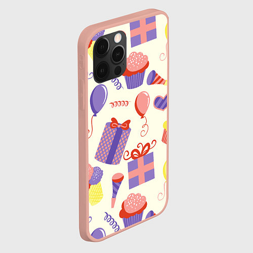 Чехол iPhone 12 Pro Max Holiday / 3D-Светло-розовый – фото 2