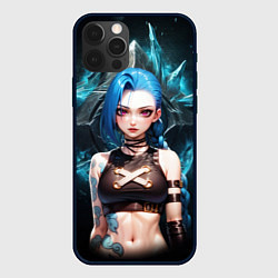 Чехол для iPhone 12 Pro Max Jinx arcane league of legends, цвет: 3D-черный