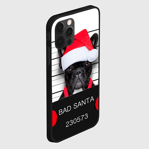 Чехол iPhone 12 Pro Max Собака арестована / 3D-Черный – фото 2