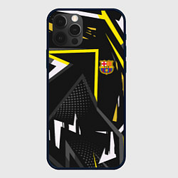 Чехол для iPhone 12 Pro Max ФК Барселона эмблема, цвет: 3D-черный