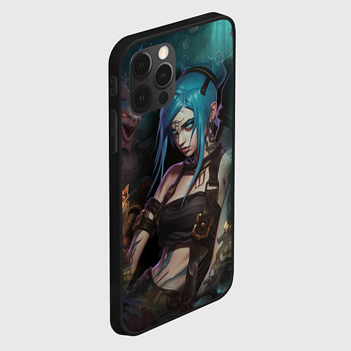 Чехол iPhone 12 Pro Max Jinx fantasy / 3D-Черный – фото 2