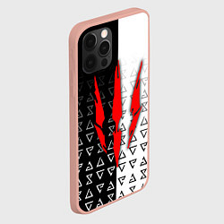 Чехол для iPhone 12 Pro Max Знак ведьмака - the witcher, цвет: 3D-светло-розовый — фото 2