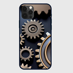 Чехол для iPhone 12 Pro Max Механика и шестерёнки, цвет: 3D-черный