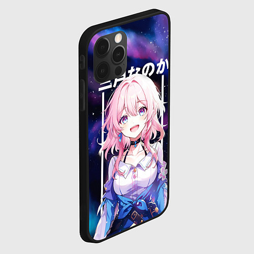 Чехол iPhone 12 Pro Max March 7th Honkai / 3D-Черный – фото 2