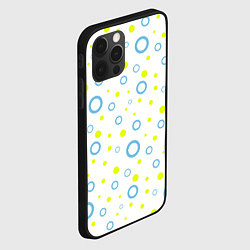 Чехол для iPhone 12 Pro Max Узор из кругов, цвет: 3D-черный — фото 2