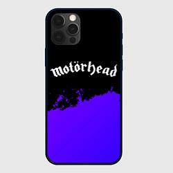 Чехол для iPhone 12 Pro Max Motorhead purple grunge, цвет: 3D-черный