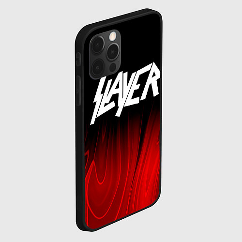 Чехол iPhone 12 Pro Max Slayer red plasma / 3D-Черный – фото 2