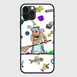 Чехол для iPhone 12 Pro Max Дворничек, цвет: 3D-черный