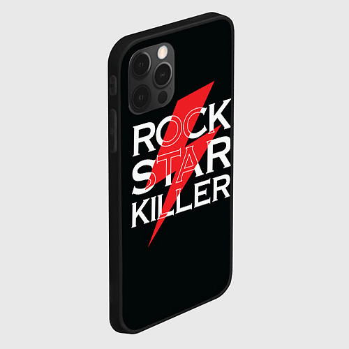 Чехол iPhone 12 Pro Max Rock Star Killer / 3D-Черный – фото 2