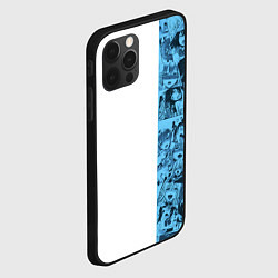 Чехол для iPhone 12 Pro Max Ахегао на белом фоне, цвет: 3D-черный — фото 2